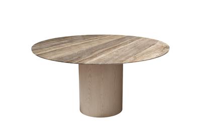 Мебель Garda Decor KFG205  Стол обеденный d150*76см каменная столешница, шпон арт. KFG205