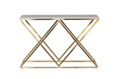 Мебель Garda Decor 47ED-CST026GOLD Консоль Bianco Namibia бел.мрам/мат.зол120*40*78 арт. 47ED-CST026GOLD