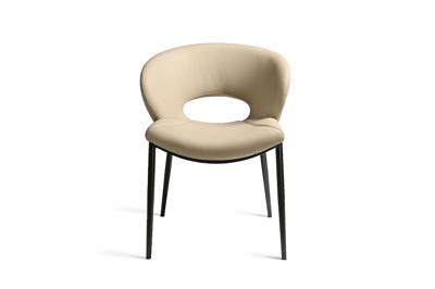 Мебель Garda Decor 160KD-80030 Стул обеденный экокожа кремовый 62*61*82см арт. 160KD-80030