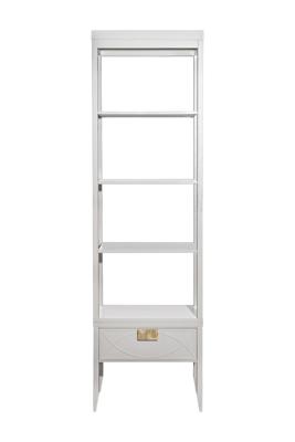 Мебель Garda Decor 151SV-000018 Шкаф-витрина открытый узкий с тумбой прикроватной с 1-м ящиком арт. 151SV-000018