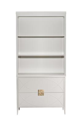 Мебель Garda Decor 151SV-000023 Шкаф-витрина открытый широкий с комодом с 2-мя ящиками арт. 151SV-000023