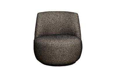 Мебель Garda Decor Кресло GD/Rivoli поворотное рогожка черно-золотое Santo302-CHZOL 73*80*74см арт. GD/RIVOLI-K-Santo302-CHZOL