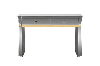 Мебель Garda Decor KFG125 Консоль 2 ящика с золотистой отделкой 120*42*79см арт. KFG125