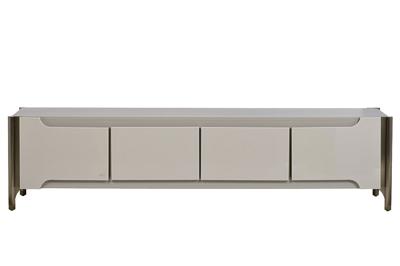 Мебель Garda Decor 77IP-GD008-TV/1 Тумба под телевизор Гримальди (Grimaldi) светлая 200*40*50см арт. 77IP-GD008-TV/1