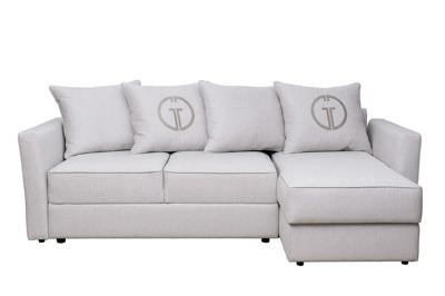 Мебель Garda Decor Диван Сорренто(Sorrento) 230 с канапе трехмест.раскл (Еврокнижка) Koza3803-SVSER+Nev83 230*156*90см арт. SORRENTO-230-Koza3803-SVSER+Nev83