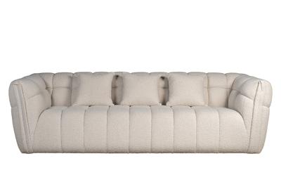 Мебель Garda Decor ZW-26803 Диван Прато (Prato) трехместный букле белый 249*106*74см арт. ZW-26803