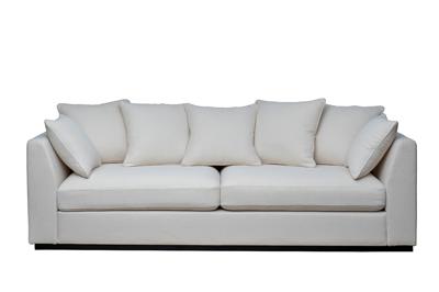 Мебель Garda Decor Диван Роберто(Roberto) трехместный, рогожка кремовый BOTEGA-SVBEG 250*100*90см арт. ROBERTO-250-BOTEGA SVBEG