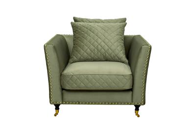 Мебель Garda Decor Кресло Сорренто(Sorrento), велюр оливковый Colt1002 98*101*88см арт. SORRENTO1-Colt1002