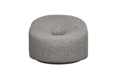 Мебель Garda Decor Кресло поворотное Луна(Luna) рогожка черно-серый Santo1606-CHSER 98*90*69см арт. LUNA-Santo1606-CHSER