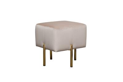 Мебель Garda Decor Пуф Марио(Mario) вельвет экрю Velv-ECRU 42*42*44см арт. MARIO-Velv ECRU