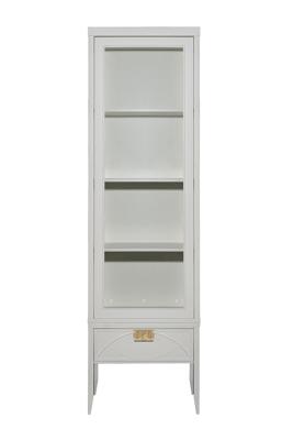 Мебель Garda Decor 151SV-000020 Шкаф-витрина 1 стеклянный фасад с тумбой прикроватной с 1-м ящиком арт. 151SV-000020