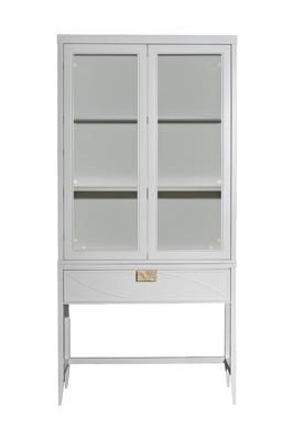 Мебель Garda Decor 151SV-000024 Шкаф-витрина 2 стеклянных фасада с консолью с 1-м ящиком арт. 151SV-000024