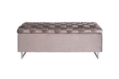 Мебель Garda Decor N-BANK-195-S BEG Банкетка велюр серо-беж. 120*40*46см для хранения арт. N-BANK-195-S BEG