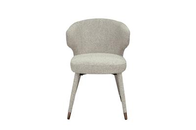 Мебель Garda Decor 30C-13780 Стул обеденный шенилл белый 55*62*77см арт. 30C-13780