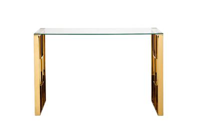 Мебель Garda Decor 47ED-08201 Консоль прозр.стекло/золото 120*40*78см арт. 47ED-08201