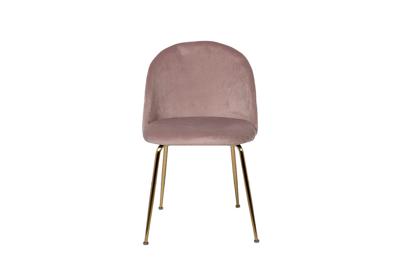 Мебель Garda Decor 30C-301-1G LPI Стул велюр пепельно-розовый, мет.ножки 50*53*77см арт. 30C-301-1G LPI