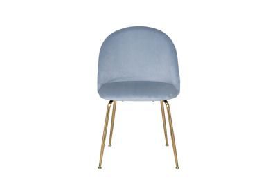 Мебель Garda Decor 30C-301-1G LBL Стул велюр серо-голубой, мет.ножки 50*53*77см арт. 30C-301-1G LBL