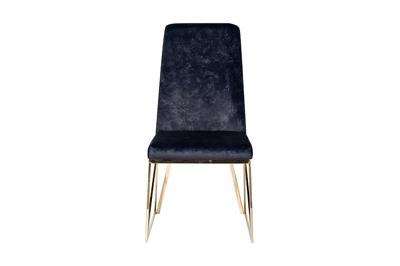 Мебель Garda Decor 30C-DX-2014 BLU Стул велюр темно-синий/золото 49*65*99см арт. 30C-DX-2014 BLU
