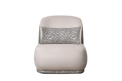 Мебель Garda Decor Кресло Капри Базовая(Capri Basic),бежевый/принт Colt002+Ana-Beg 80*90*82см арт. CAPRI BASIC-2K-Colt002+Ana Beg