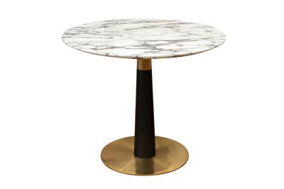 Мебель Garda Decor 33FS-11100 Стол Белый Мрамор (Marmoreal White) d90*75см арт. 33FS-11100