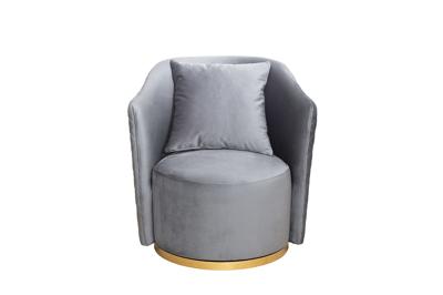 Мебель Garda Decor Кресло Верона(Verona) вращающееся, велюр ,бирюзовый Colt1004-BIRUZ/золото 70*77*80см арт. VERONA-Colt1004