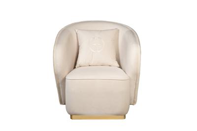 Мебель Garda Decor 102AN-84110 Кресло Ольтен (Olten), велюр кремовый 86*86*90см (без канта) арт. 102AN-84110
