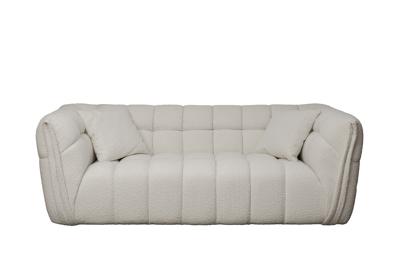 Мебель Garda Decor Диван двухместный Прато(GD/Prato) букле экрю Orso-ECRU 204*106**75см арт. GD/Prato-D2-Orso Ecru