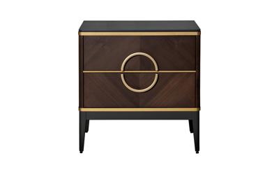 Мебель Garda Decor 151SV-10001 Тумба прикроватная шпон 2 ящика 60*60*40см арт. 151SV-10001