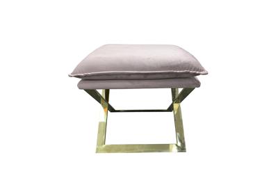 Мебель Garda Decor N-OT-188 PI GO Банкетка велюр розовый/золото 47*45*46см арт. N-OT-188 PI GO