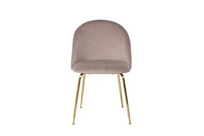 Мебель Garda Decor 30C-301-1G BG Стул велюр бежевый, мет.ножки 50*53*77см арт. 30C-301-1G BG
