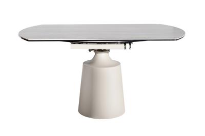 Мебель Garda Decor 169DT-93133 Стол обеденный раскл. керам.столешница, 90(30+30)*150*75/77см, белый/бежевый арт. 169DT-93133