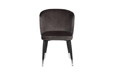 Мебель Garda Decor 30C-1232F GR Стул велюр серый 54*57*80см с ч/б спинкой арт. 30C-1232F GR