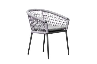 Мебель Garda Decor 39AR-C288-T4 Кресло "Муза" темно-серое 63*63*75см арт. 39AR-C288-T4