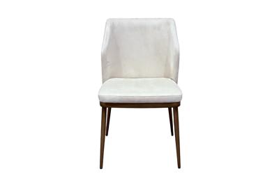 Мебель Garda Decor 163YH-06980 Стул обеденный иск.замша светлый/бронза 47*56*80см арт. 163YH-06980