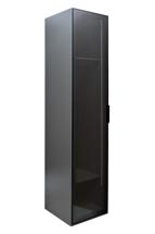 Мебель Garda Decor GD-10024-6 Шкаф Alto пенал c вешалкой,цвет серый Кобальт, дверце стекло(тонир) 50*57*228.5см арт. GD-10024-6(тонировка)