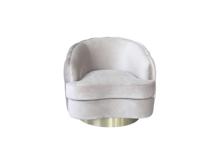 Мебель Garda Decor 87YY-1827 BG Кресло вращающееся, велюр светло-серый 81*84*71см арт. 87YY-1827 BG