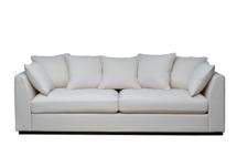 Мебель Garda Decor Диван Roberto трехместный, рогожка кремовый BOTEGA SVBEG 250*100*90см арт. ROBERTO-250-BOTEGA SVBEG
