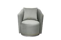 Мебель Garda Decor Кресло Verona/VD вращающееся, велюр мятный Colt025-MINT/хром 70*77*80см арт. 179VD-VERONA/VD-Colt025