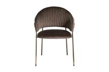 Мебель Garda Decor 30C-12962 Стул обеденный велюр темно-коричневый 59*56*81см арт. 30C-12962