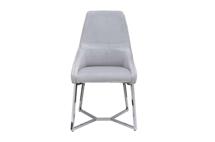 Мебель Garda Decor 30C-1185 SER Стул велюр светло-серый 55*62*94см, ножки хром арт. 30C-1185 SER