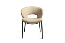 Мебель Garda Decor 160KD-80030 Стул обеденный экокожа кремовый 62*61*82см арт. 160KD-80030