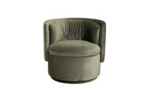 Мебель Garda Decor ZW-06100 Кресло поворотное велюр зеленый 76*72*71см арт. ZW-06100