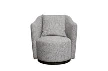 Мебель Garda Decor Кресло Verona вращающееся, шенилл серый Seppia-SER/бронза 70*77*80см арт. VERONA-Seppia-SER-Bronza