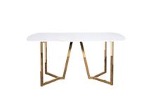 Мебель Garda Decor 47ED-20501 Стол обеденный белый/золото 160*90*75см арт. 47ED-20501