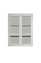 Мебель Garda Decor 151SV-000014 Шкаф-витрина бежевый 2 стеклянных фасада 100*128*40см арт. 151SV-000014