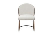 Мебель Garda Decor 160KD-80070 Стул обеденный, экокожа кремовый/терракота 63*54*83см арт. 160KD-80070