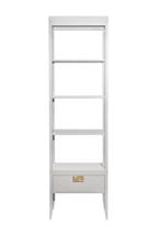 Мебель Garda Decor 151SV-000018 Шкаф-витрина открытый узкий с тумбой прикроватной с 1-м ящиком арт. 151SV-000018