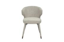 Мебель Garda Decor 30C-13780 Стул обеденный шенилл белый 55*62*77см арт. 30C-13780