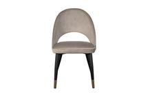 Мебель Garda Decor 30C-12280 Стул велюр серо-бежевый 51*56*84см, наконечники мат.золото арт. 30C-12280