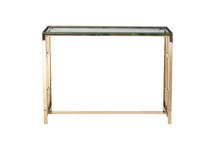 Мебель Garda Decor 47ED-CST072GOLD Консоль прозр.стекло/золото 100*30*78см арт. 47ED-CST072GOLD